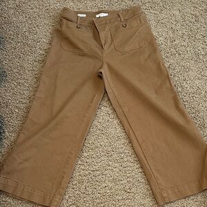 Loft Cropped Palmer Wide Leg Pant